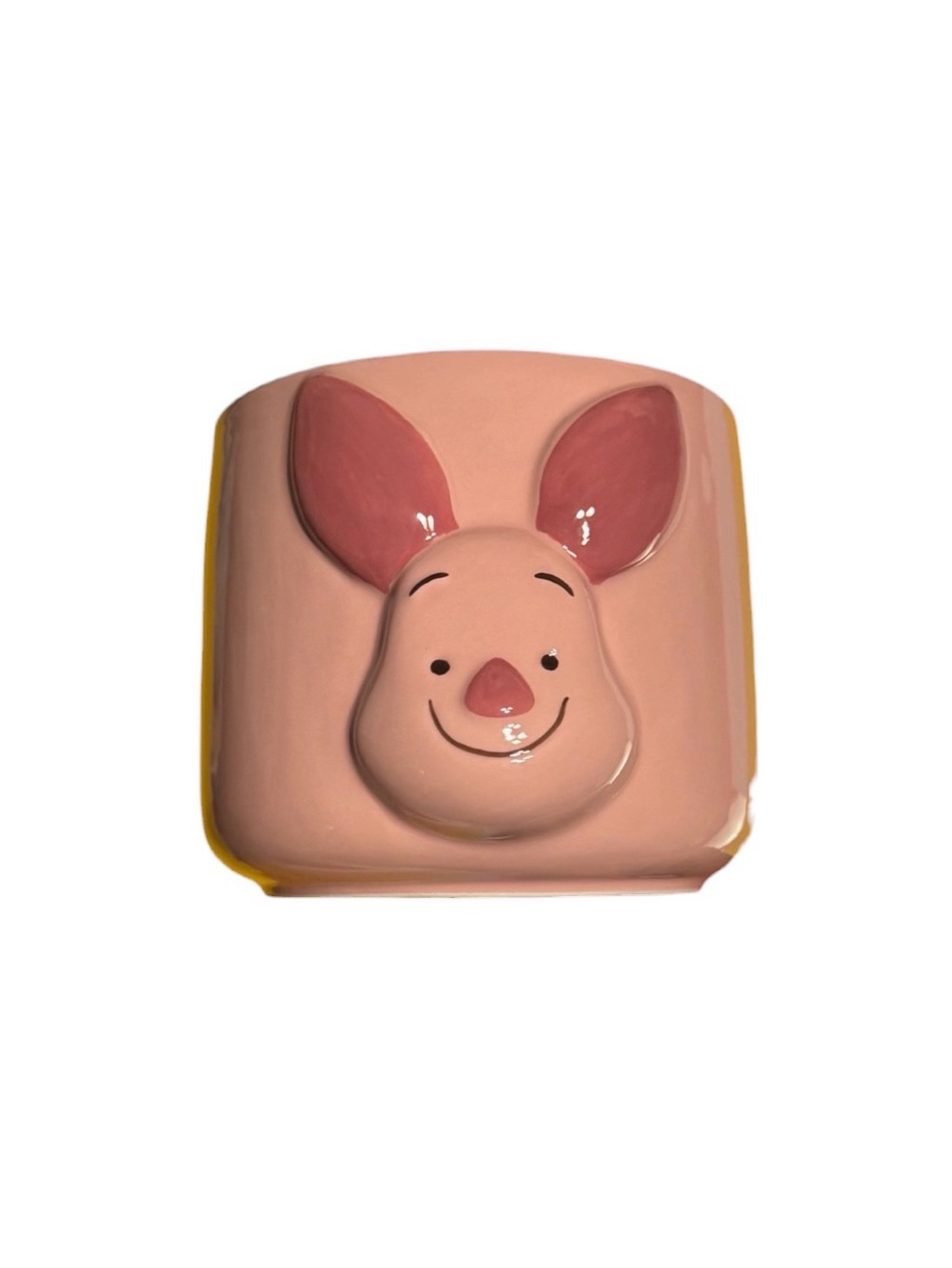 Disney Winnie the Pooh “Piglet" 3D Face Ceramic Planter Pot new